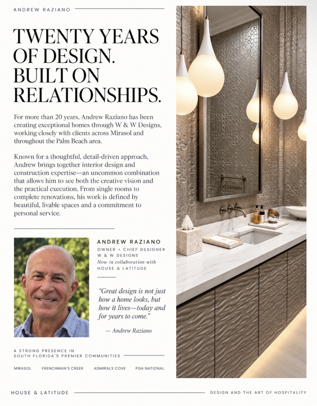 Andrew Raziano โ Twenty Years of Design. Built on Relationships. โ approved page 2 of 4